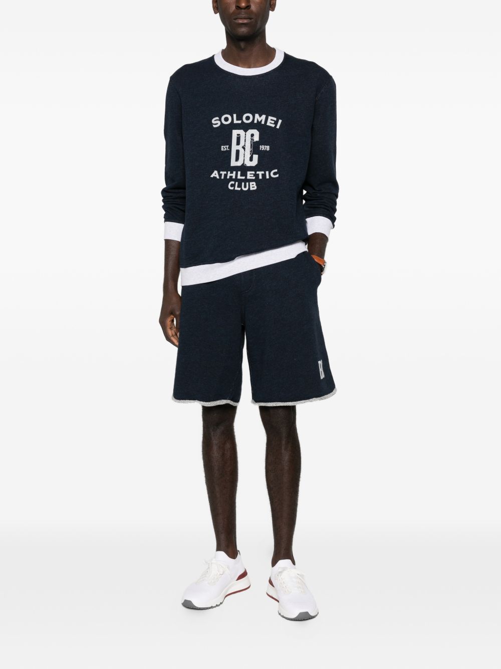 Brunello Cucinelli Men Logo Cotton Sweatshirt BRUNELLO CUCINELLI