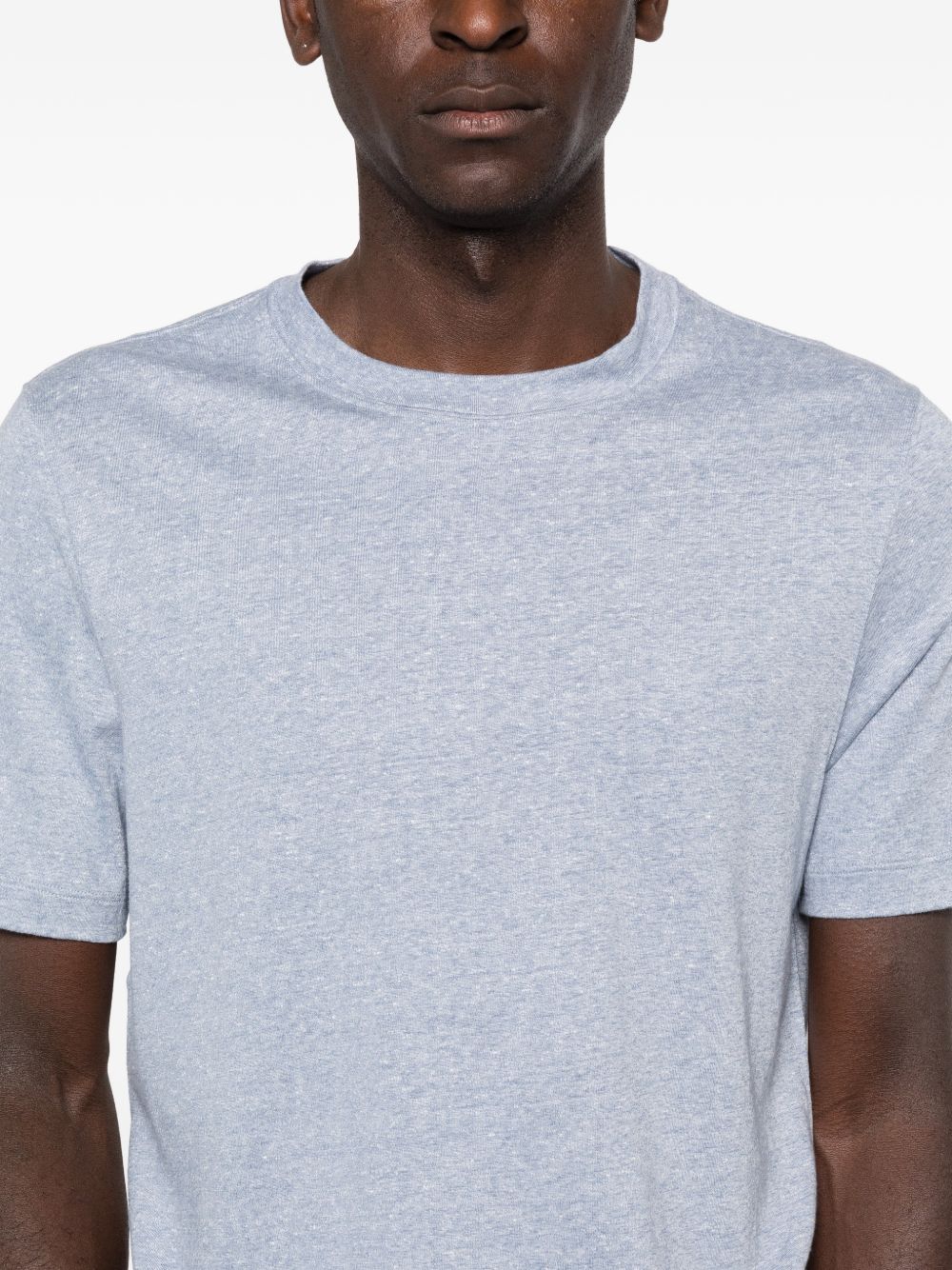 Brunello Cucinelli Men Linen Blend T-Shirt BRUNELLO CUCINELLI