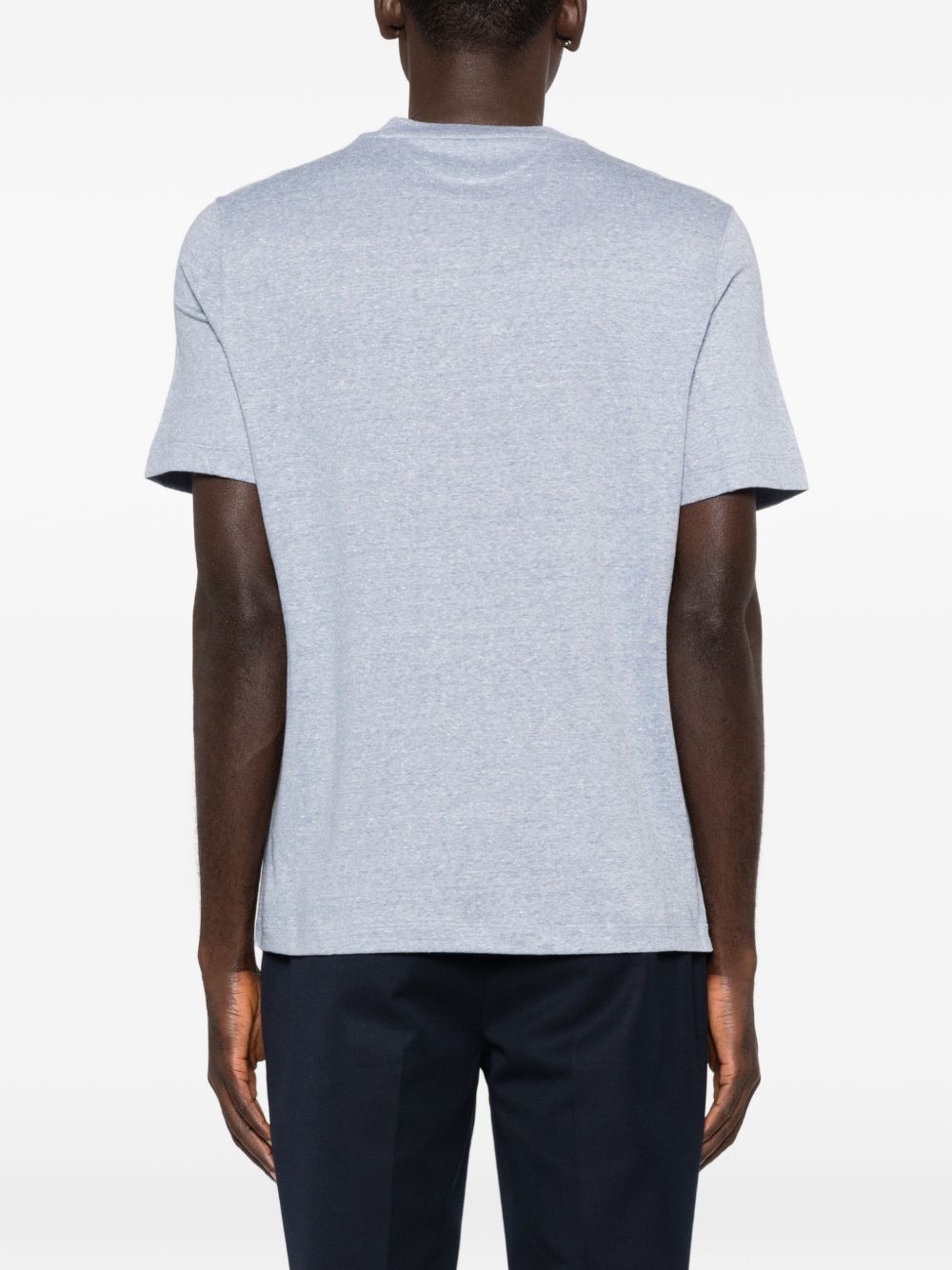Brunello Cucinelli Men Linen Blend T-Shirt BRUNELLO CUCINELLI