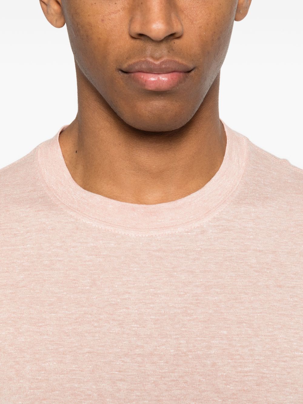Brunello Cucinelli Men Linen Blend T-Shirt BRUNELLO CUCINELLI
