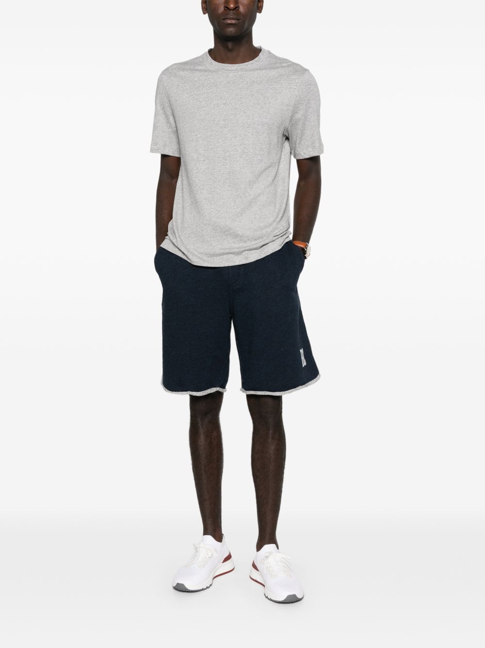 Brunello Cucinelli Men Linen Blend T-Shirt