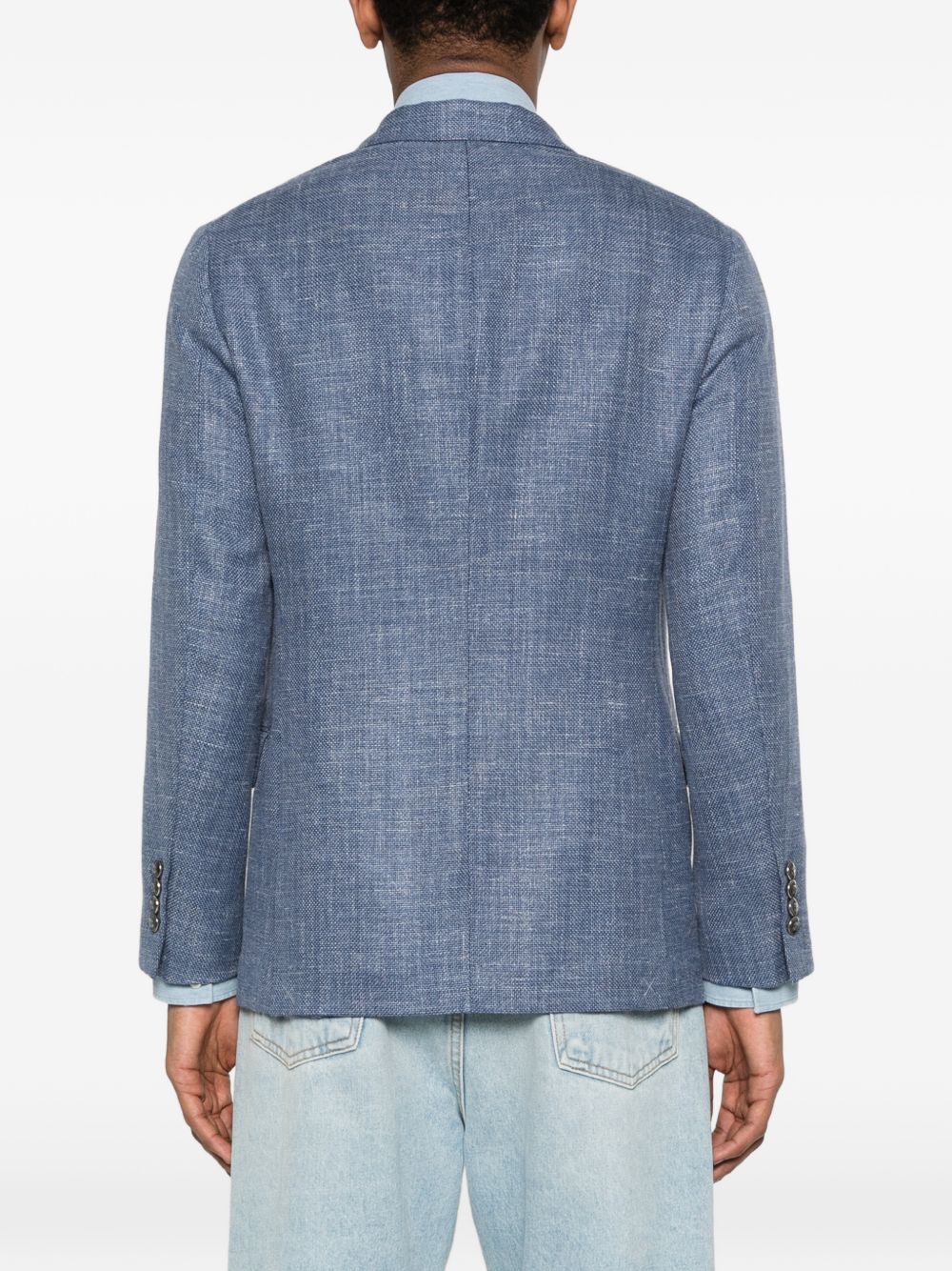 Brunello Cucinelli Men Wool Blend Single-Breasted Jacket BRUNELLO CUCINELLI