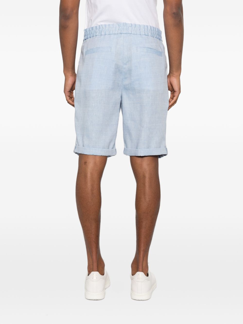 Brunello Cucinelli Men Linen Blend Shorts BRUNELLO CUCINELLI