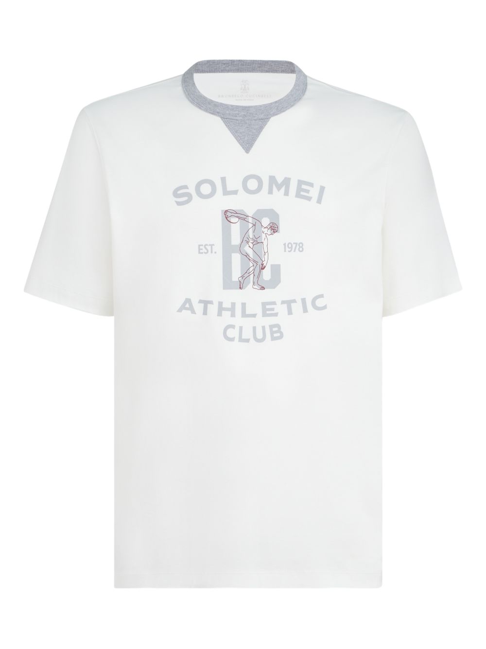 Brunello Cucinelli Men Logo Cotton T-Shirt BRUNELLO CUCINELLI
