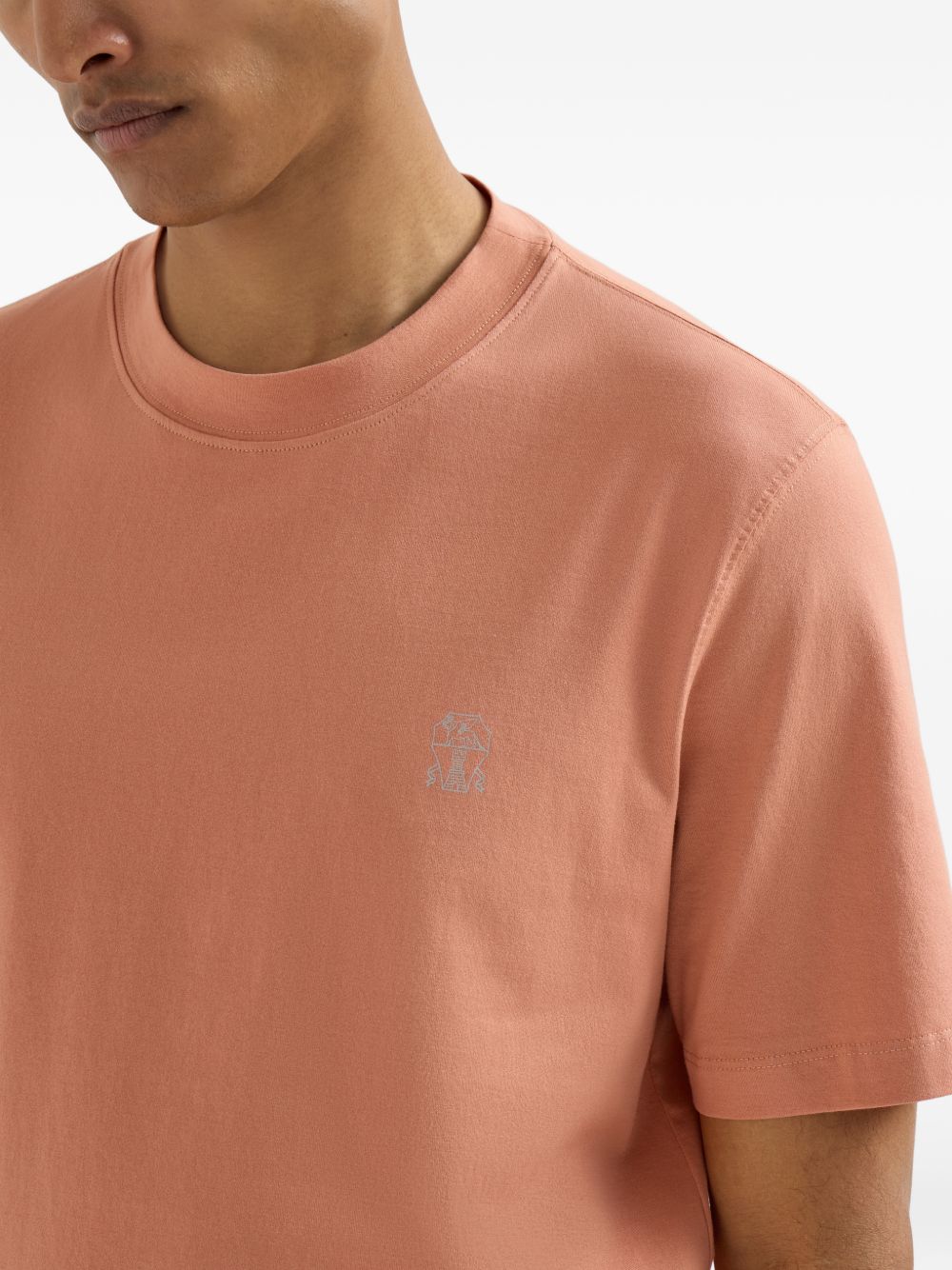 Brunello Cucinelli Men Logo Cotton T-Shirt BRUNELLO CUCINELLI