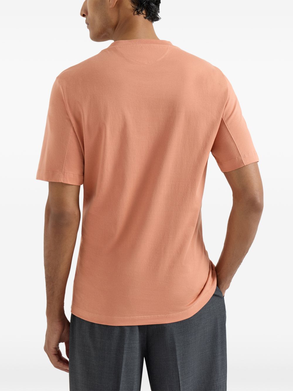Brunello Cucinelli Men Logo Cotton T-Shirt BRUNELLO CUCINELLI