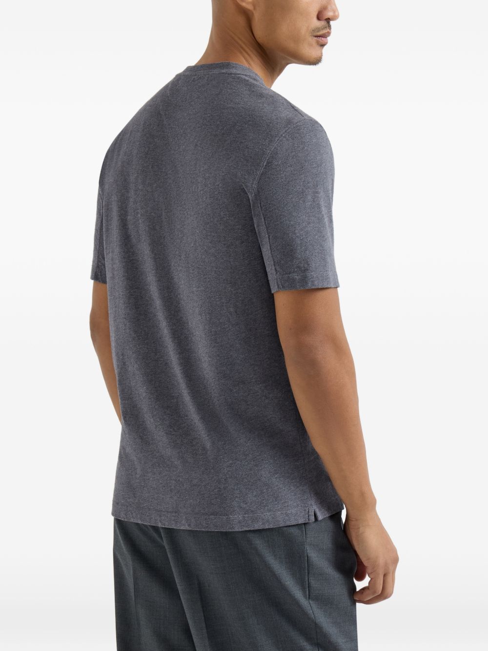 Brunello Cucinelli Men Printed Cotton T-Shirt BRUNELLO CUCINELLI