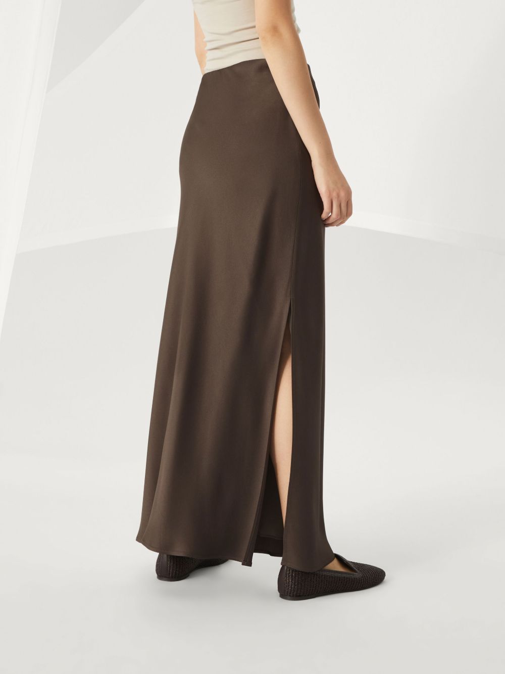 Brunello Cucinelli Women Silk Long Skirt BRUNELLO CUCINELLI