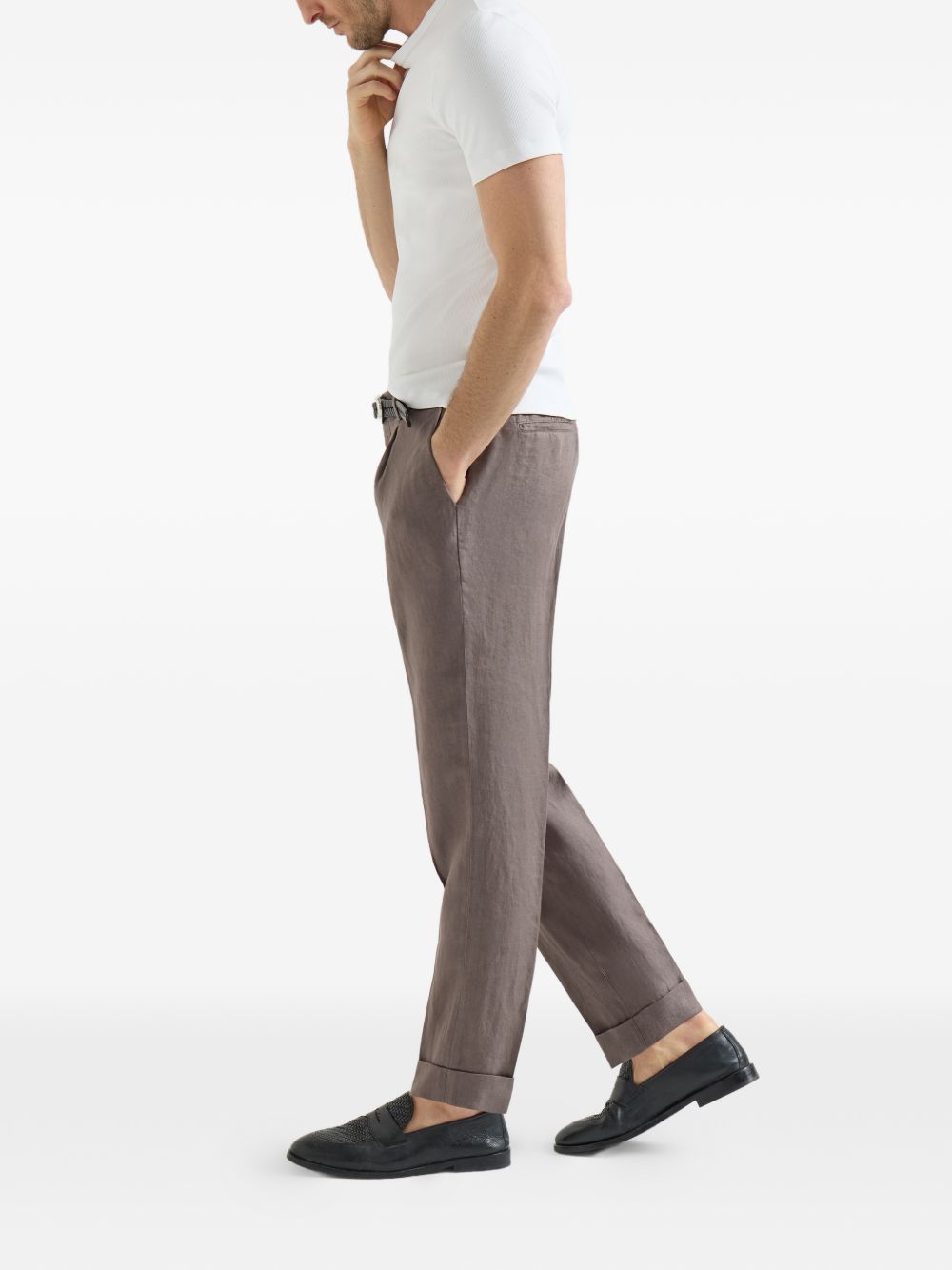 Brunello Cucinelli Men Linen Trousers BRUNELLO CUCINELLI