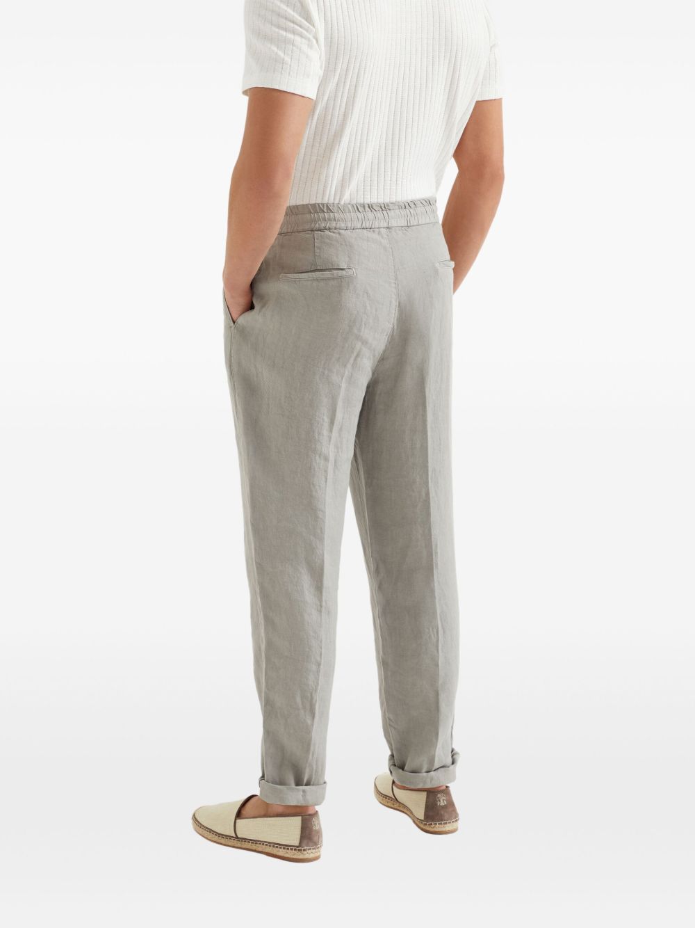 Brunello Cucinelli Men Linen Trousers BRUNELLO CUCINELLI