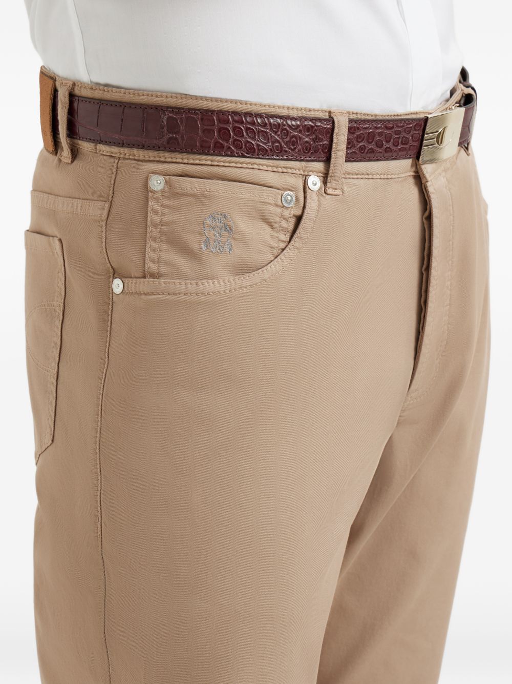 Brunello Cucinelli Men Cotton Slim Trousers BRUNELLO CUCINELLI