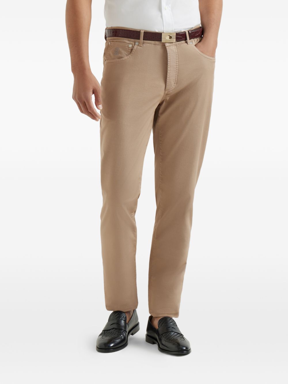 Brunello Cucinelli Men Cotton Slim Trousers BRUNELLO CUCINELLI