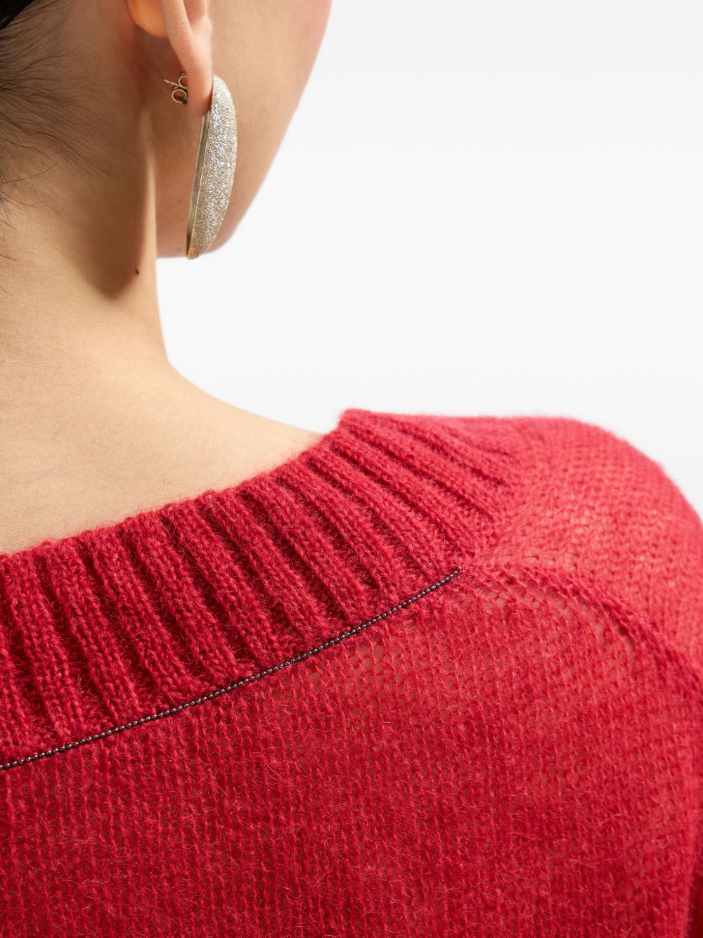 Brunello Cucinelli Women Wool V-Necked Jumper BRUNELLO CUCINELLI
