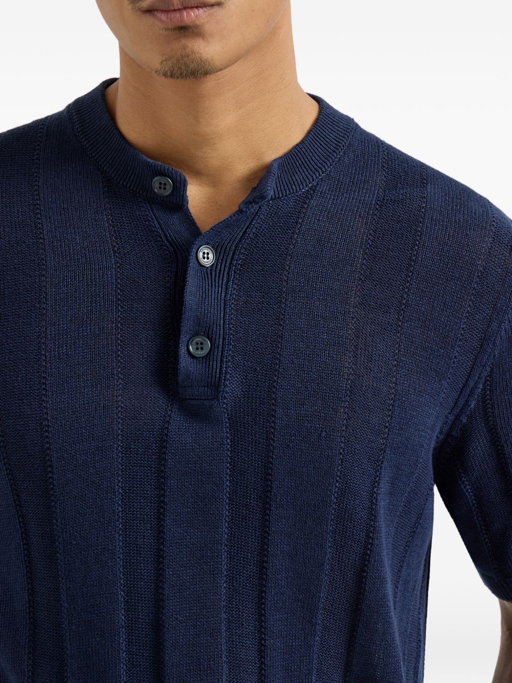 Brunello Cucinelli Men Linen And Cotton Blend Turtle-Neck Sweater BRUNELLO CUCINELLI