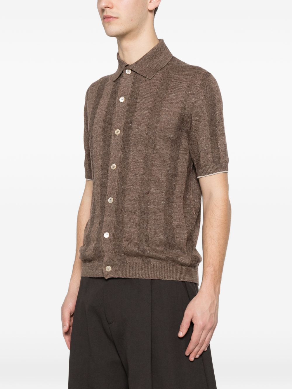 Brunello Cucinelli Men Linen And Cotton Blend Cardigan BRUNELLO CUCINELLI