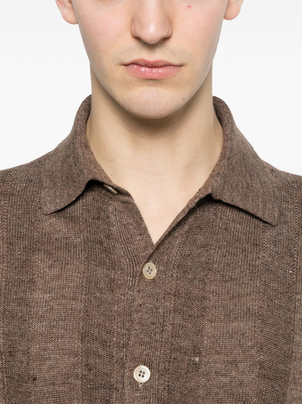 Brunello Cucinelli Men Linen And Cotton Blend Cardigan BRUNELLO CUCINELLI