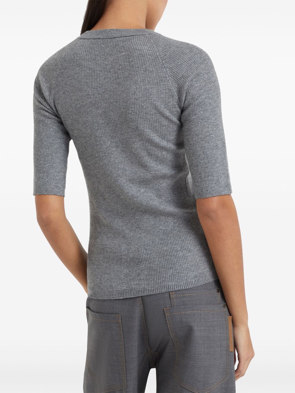 Brunello Cucinelli Women Cashmere Blend Crewneck Sweater BRUNELLO CUCINELLI