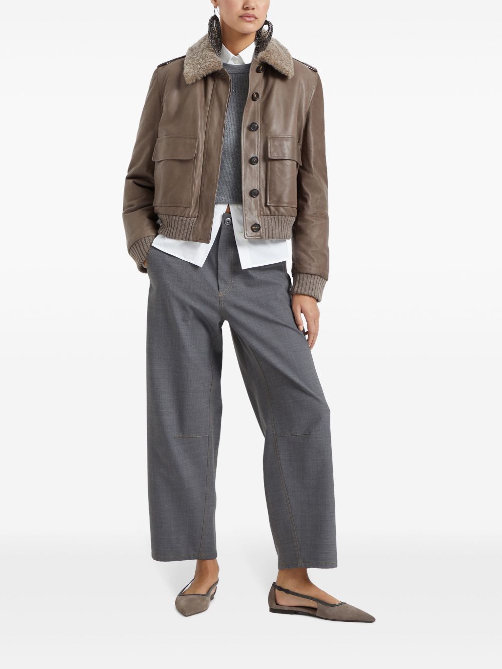 Brunello Cucinelli Women Cashmere Blend Crewneck Sweater BRUNELLO CUCINELLI