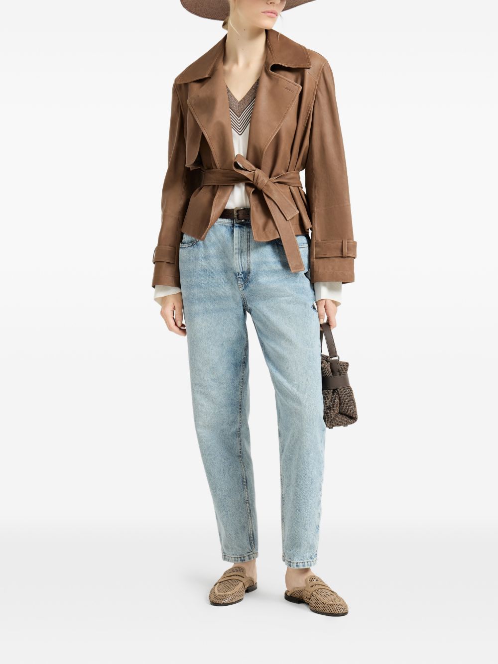 Brunello Cucinelli Women Denim Baggy Jeans BRUNELLO CUCINELLI