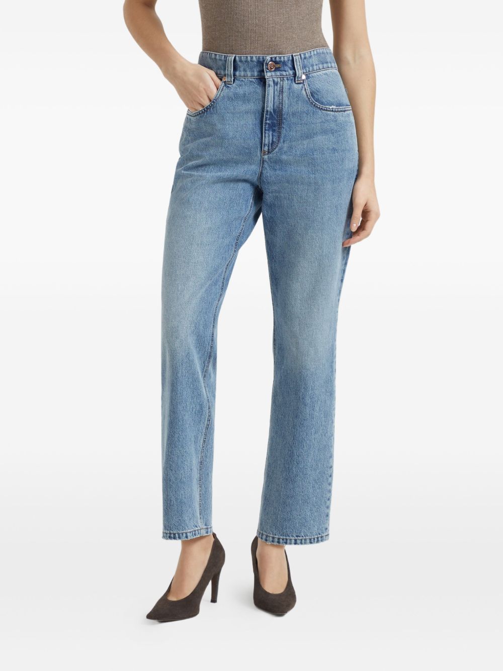 Brunello Cucinelli Women Denim Cotton Jeans BRUNELLO CUCINELLI