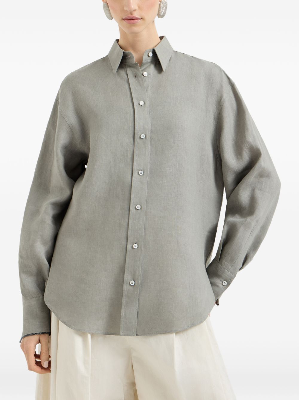 Brunello Cucinelli Women Linen Shirt BRUNELLO CUCINELLI
