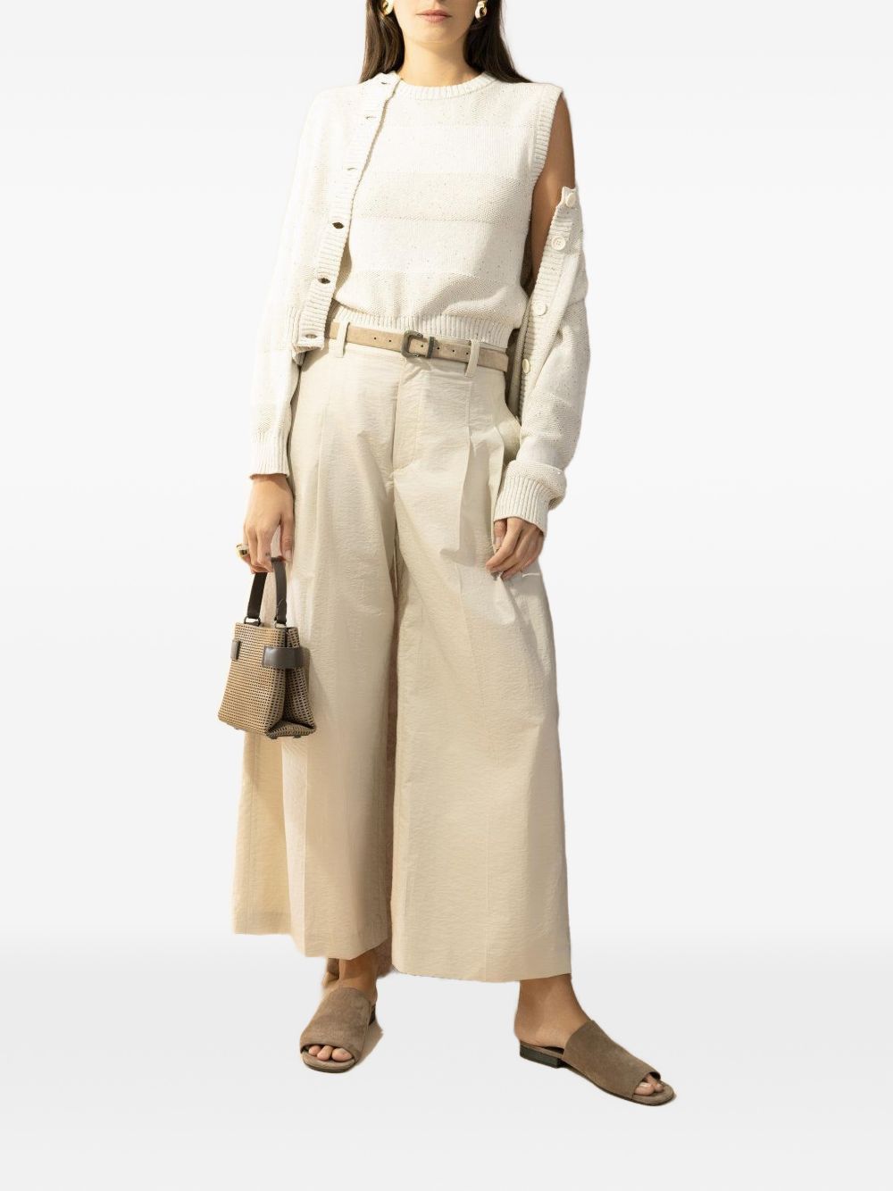 Brunello Cucinelli Women Striped Cotton Top BRUNELLO CUCINELLI