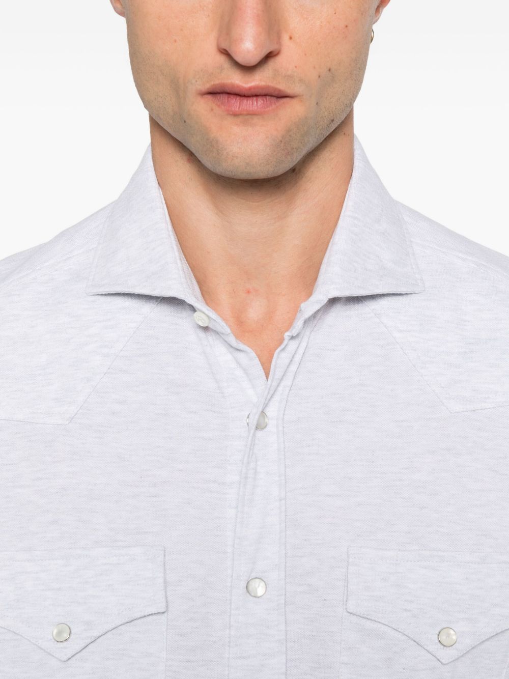Brunello Cucinelli Men Cotton Shirt BRUNELLO CUCINELLI