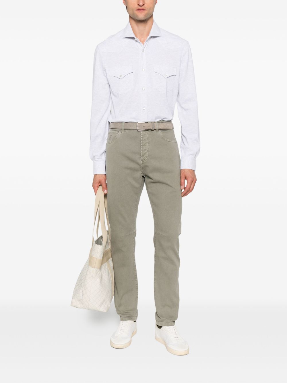 Brunello Cucinelli Men Cotton Shirt BRUNELLO CUCINELLI
