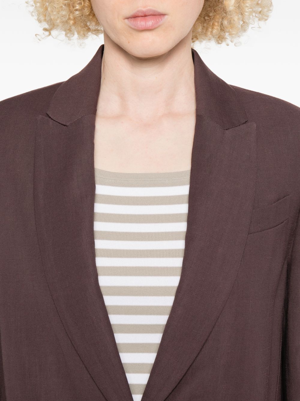 Brunello Cucinelli Women Single-Breasted Blazer Jacket BRUNELLO CUCINELLI