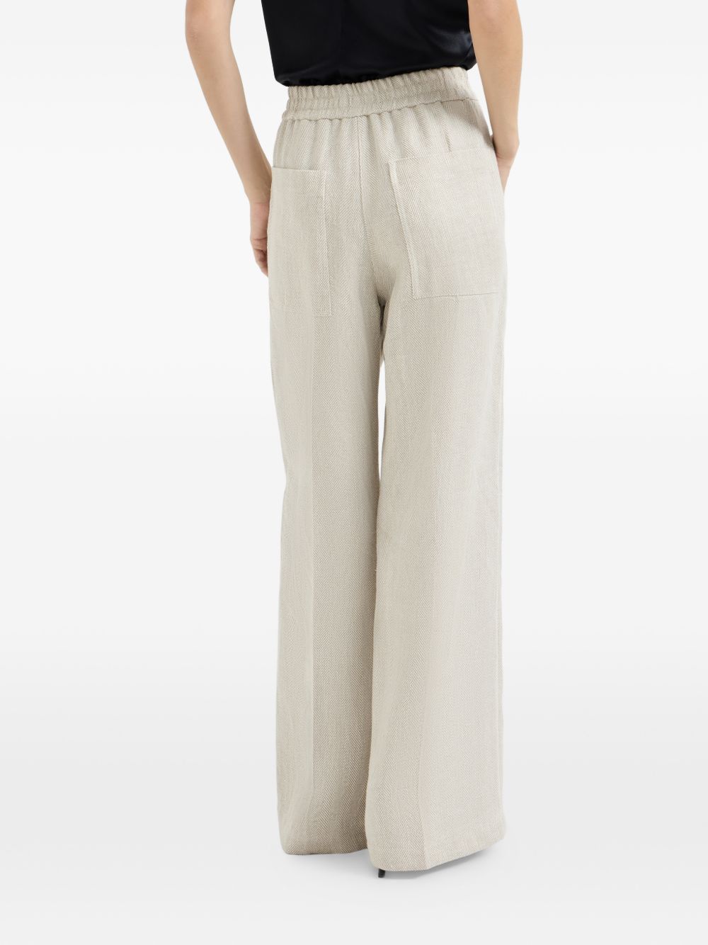 Brunello Cucinelli Women Linen Trousers BRUNELLO CUCINELLI