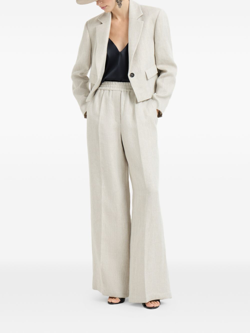Brunello Cucinelli Women Linen Trousers BRUNELLO CUCINELLI