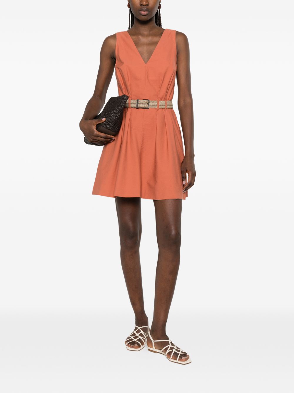Brunello Cucinelli Women Cotton Belted Dress BRUNELLO CUCINELLI