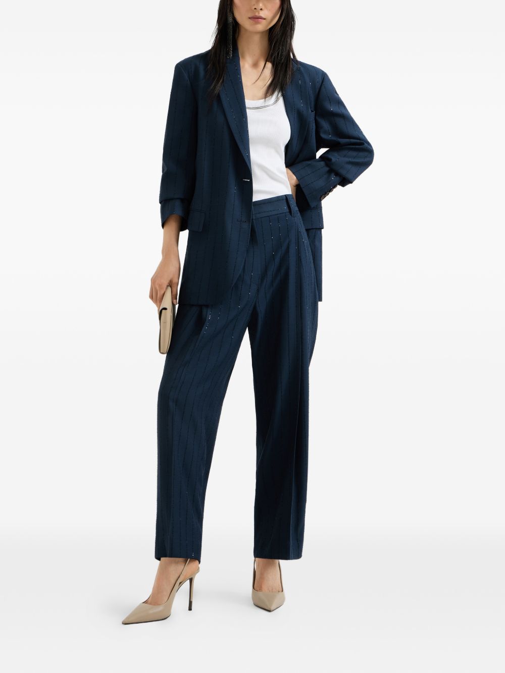 Brunello Cucinelli Women Belted Single-Breasted Jacket BRUNELLO CUCINELLI