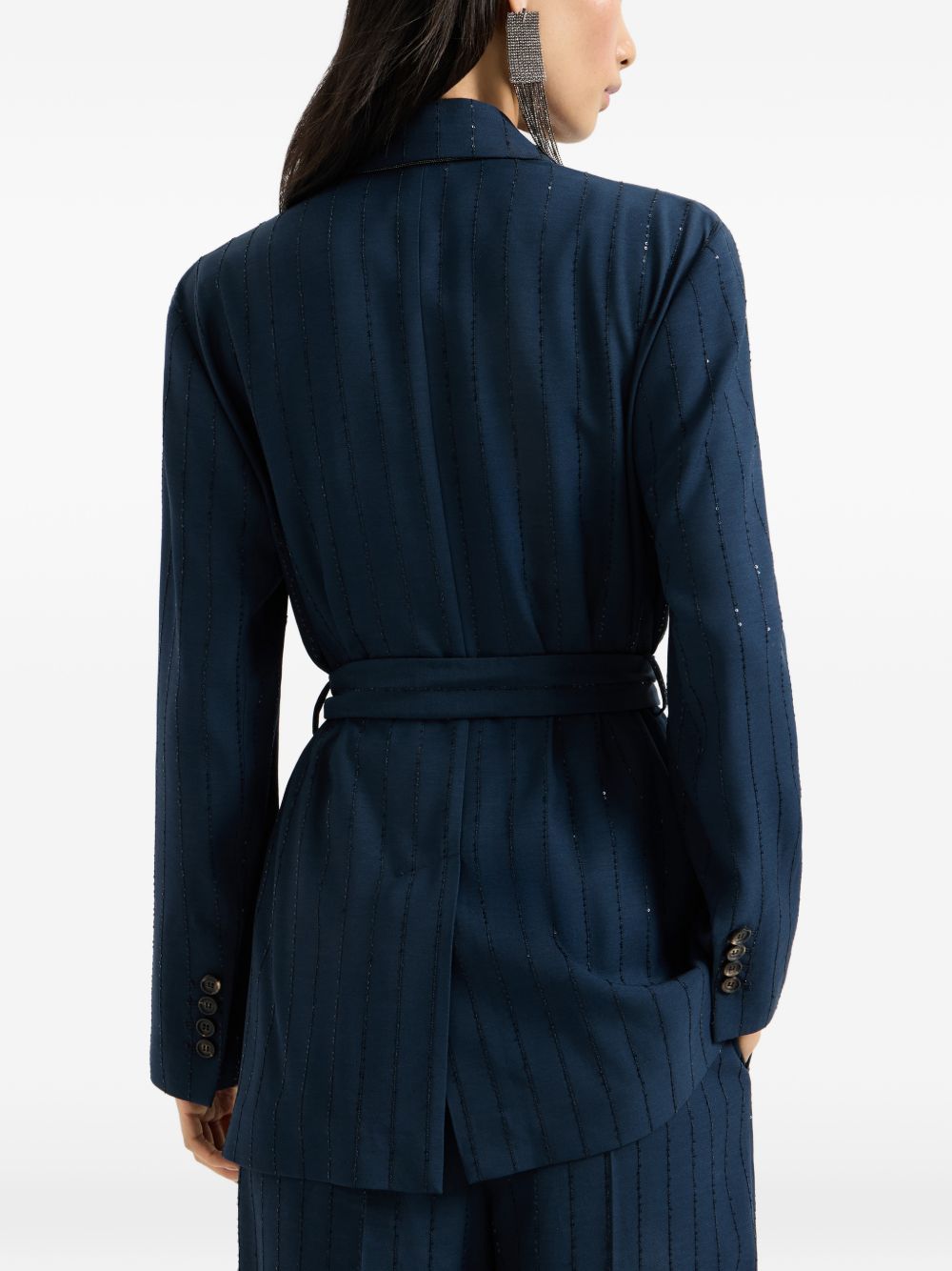 Brunello Cucinelli Women Belted Single-Breasted Jacket BRUNELLO CUCINELLI