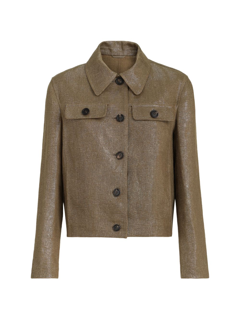 Brunello Cucinelli Women Linen Cropped Jacket BRUNELLO CUCINELLI