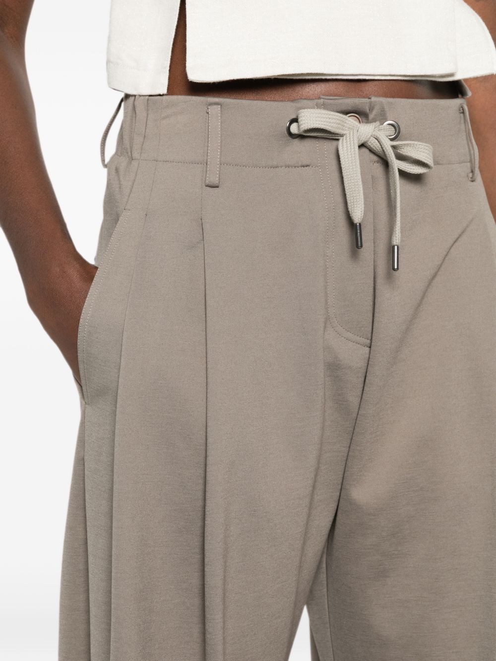 Brunello Cucinelli Women Cotton Blend Trousers BRUNELLO CUCINELLI