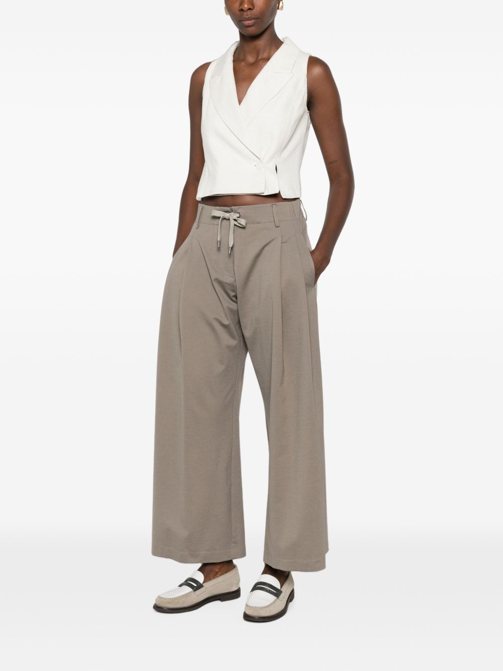 Brunello Cucinelli Women Cotton Blend Trousers BRUNELLO CUCINELLI