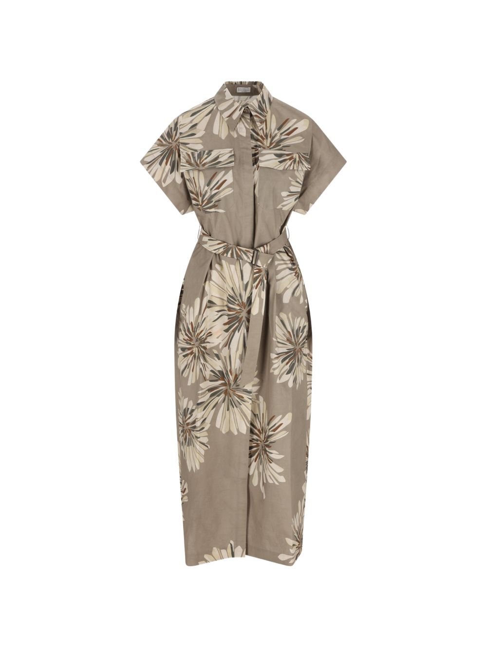 Brunello Cucinelli Women Printed Cotton Dress BRUNELLO CUCINELLI