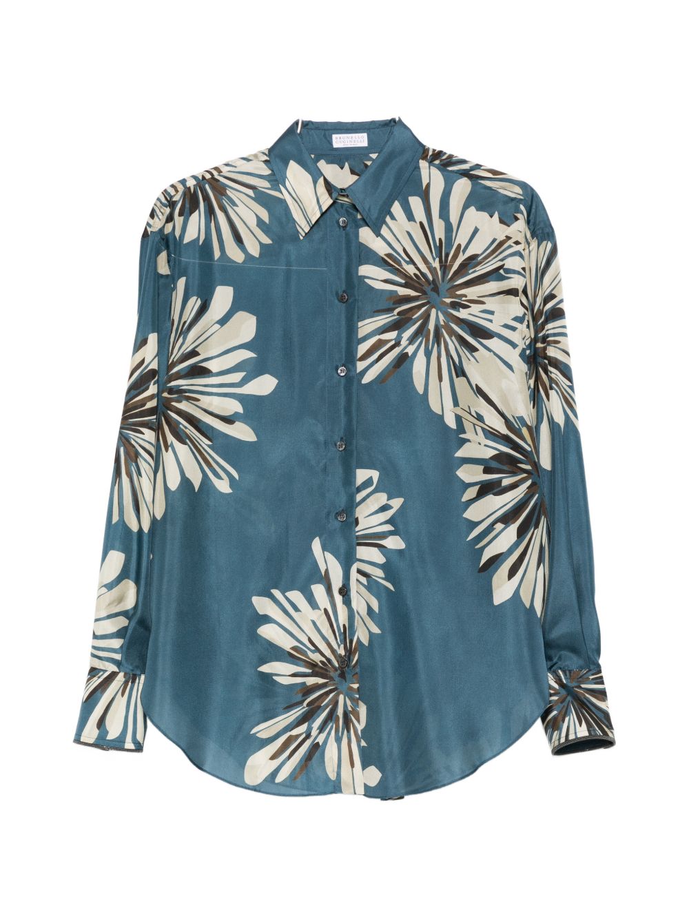 Brunello Cucinelli Women Printed Silk Shirt BRUNELLO CUCINELLI