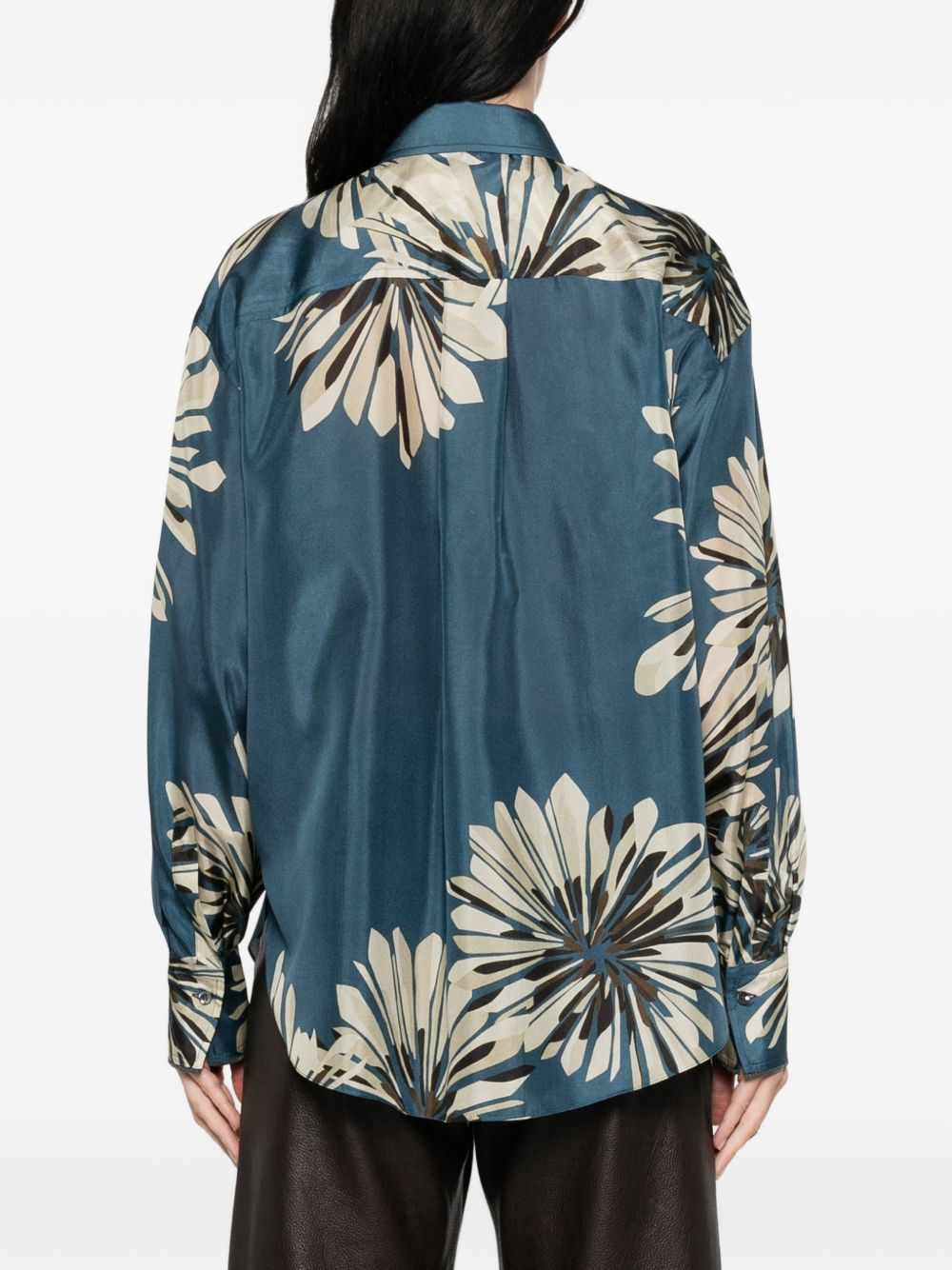 Brunello Cucinelli Women Printed Silk Shirt BRUNELLO CUCINELLI