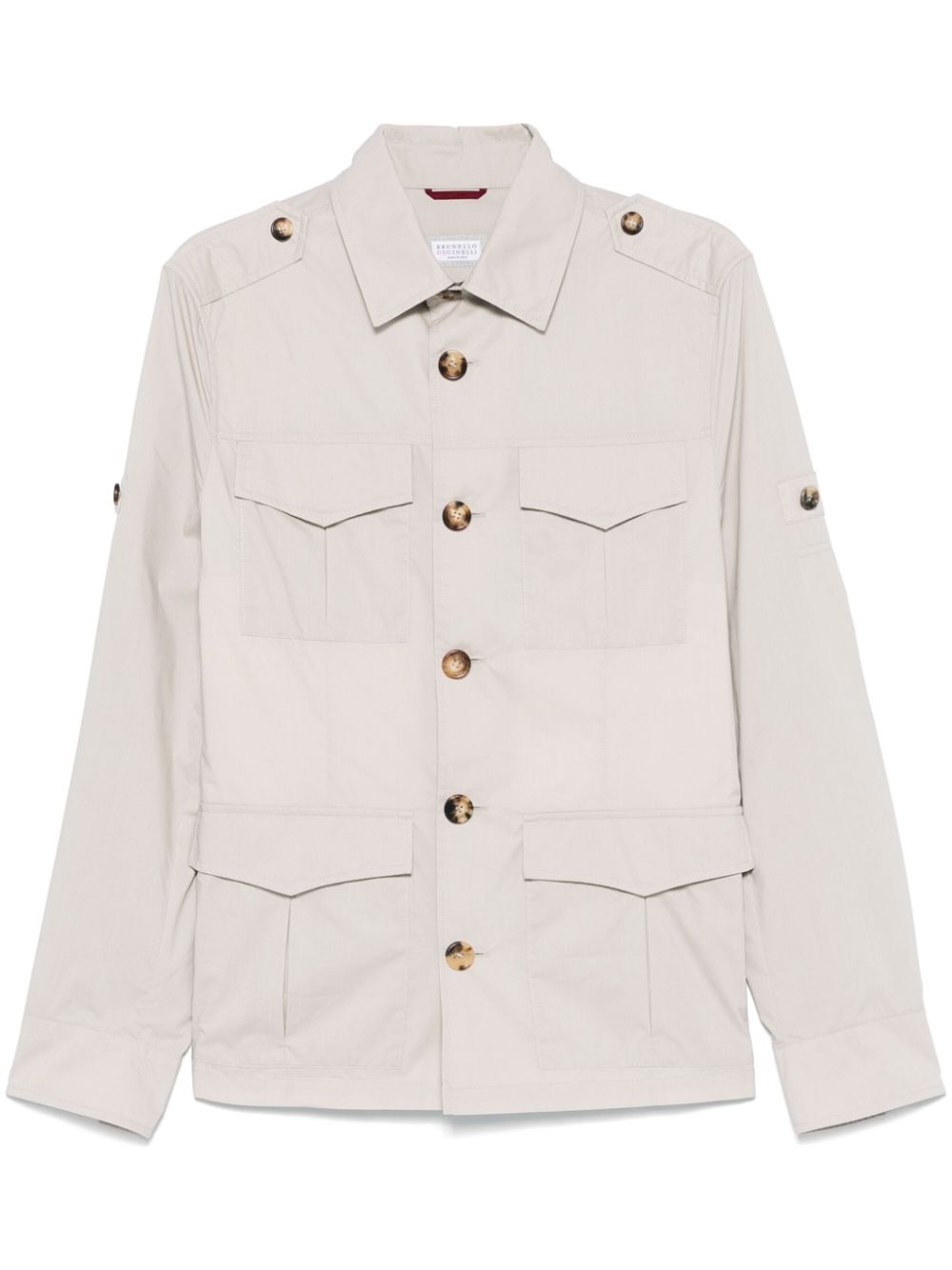 Brunello Cucinelli Men Cotton And Nylon Water-Resistant Jacket BRUNELLO CUCINELLI