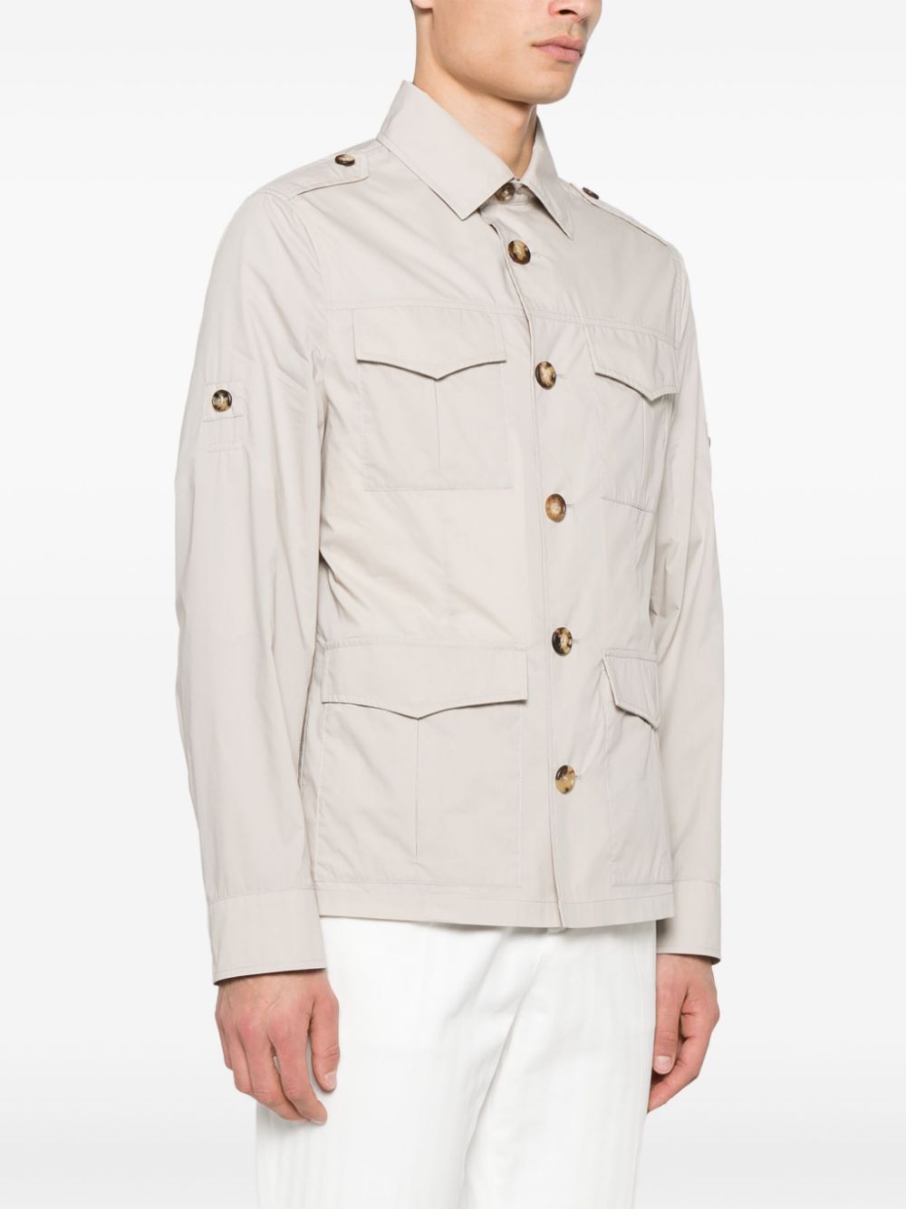 Brunello Cucinelli Men Cotton And Nylon Water-Resistant Jacket BRUNELLO CUCINELLI
