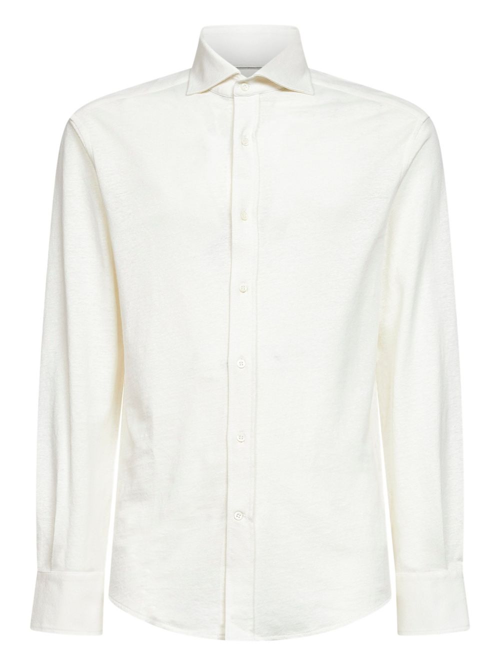 Brunello Cucinelli Men Linen And Cotton Blend Shirt BRUNELLO CUCINELLI