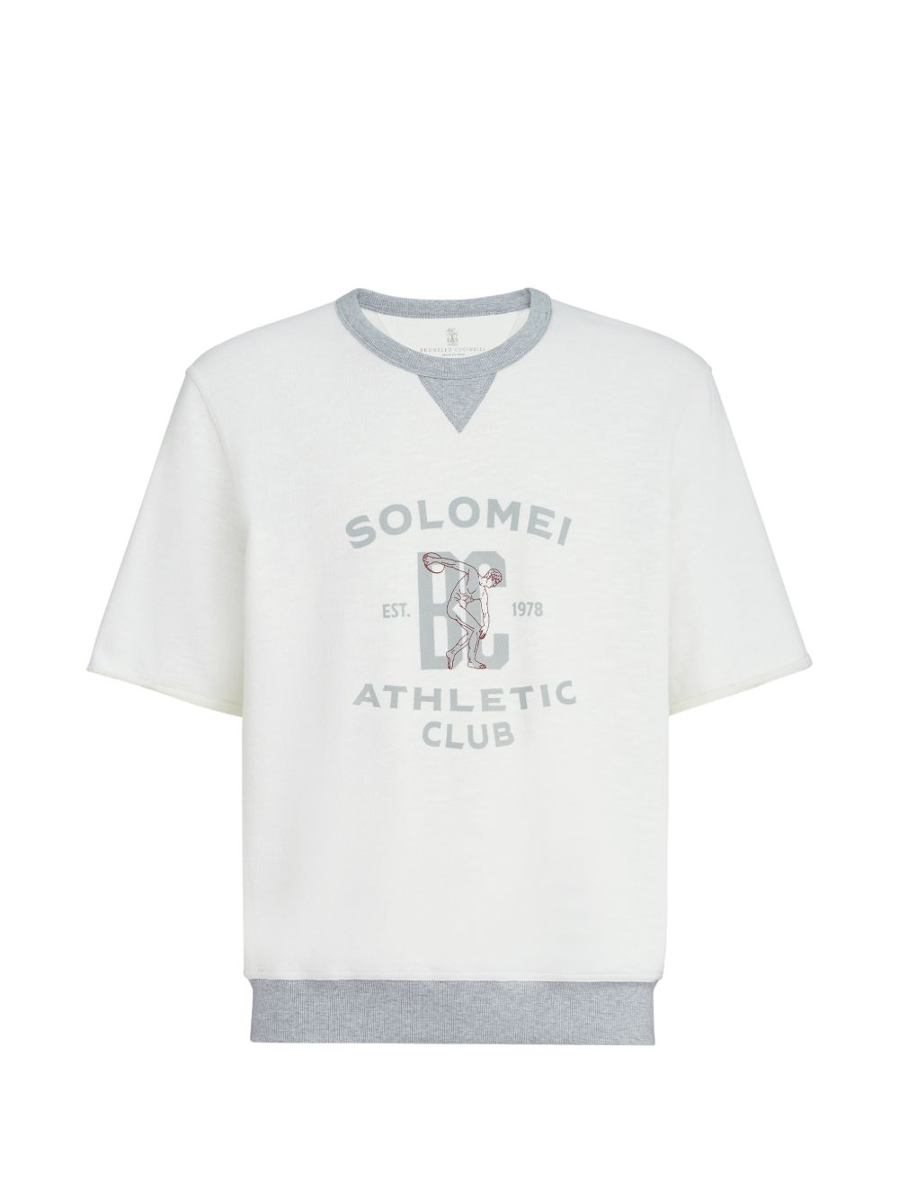 Brunello Cucinelli Men Logo Cotton Sweatshirt BRUNELLO CUCINELLI