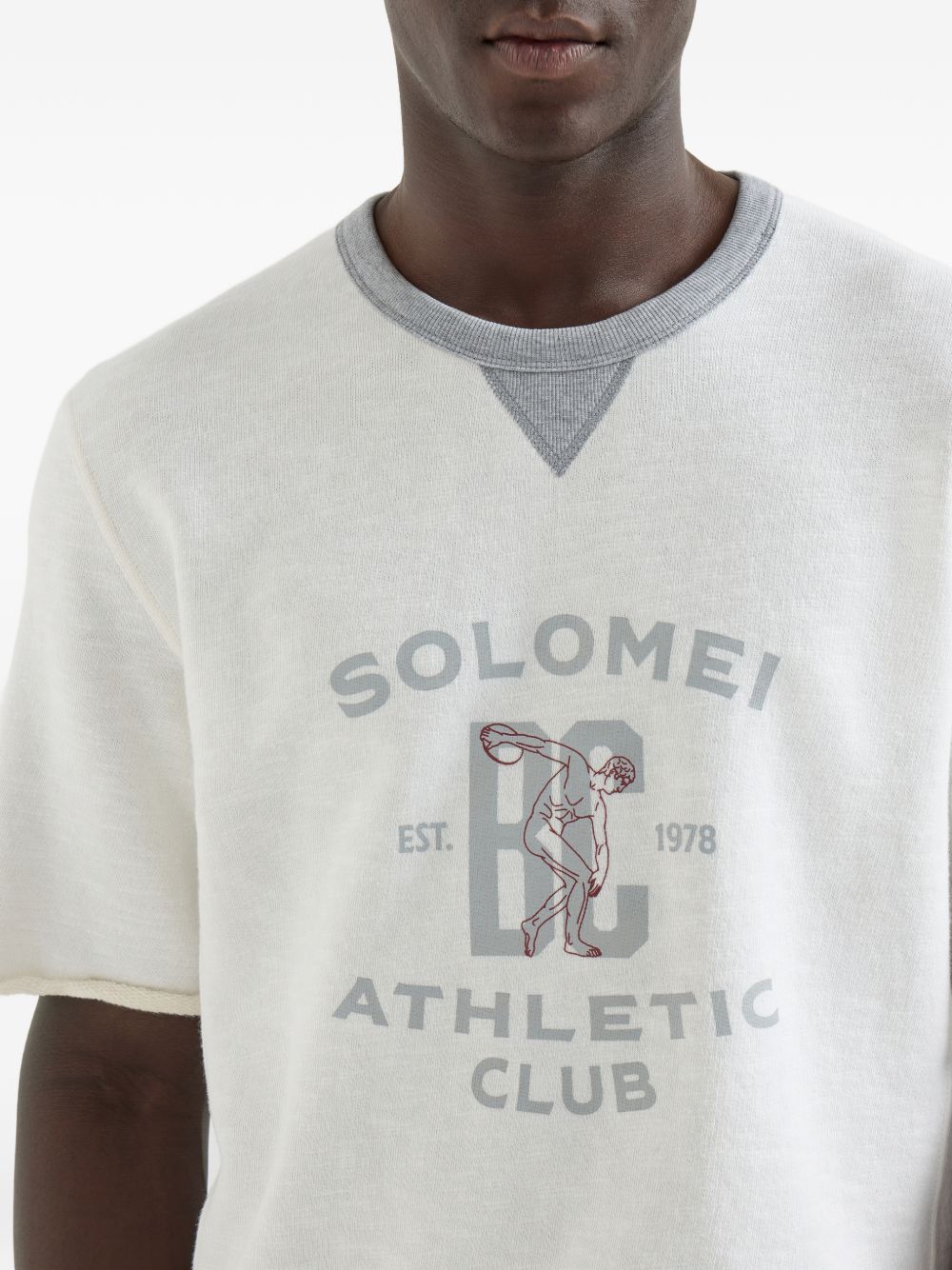 Brunello Cucinelli Men Logo Cotton Sweatshirt BRUNELLO CUCINELLI