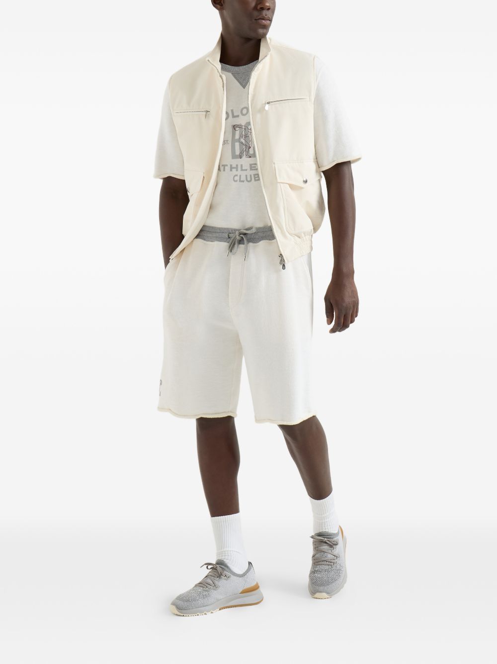 Brunello Cucinelli Men Logo Cotton Sweatshirt BRUNELLO CUCINELLI