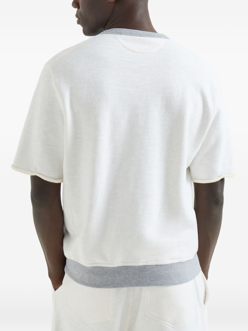 Brunello Cucinelli Men Logo Cotton Sweatshirt BRUNELLO CUCINELLI