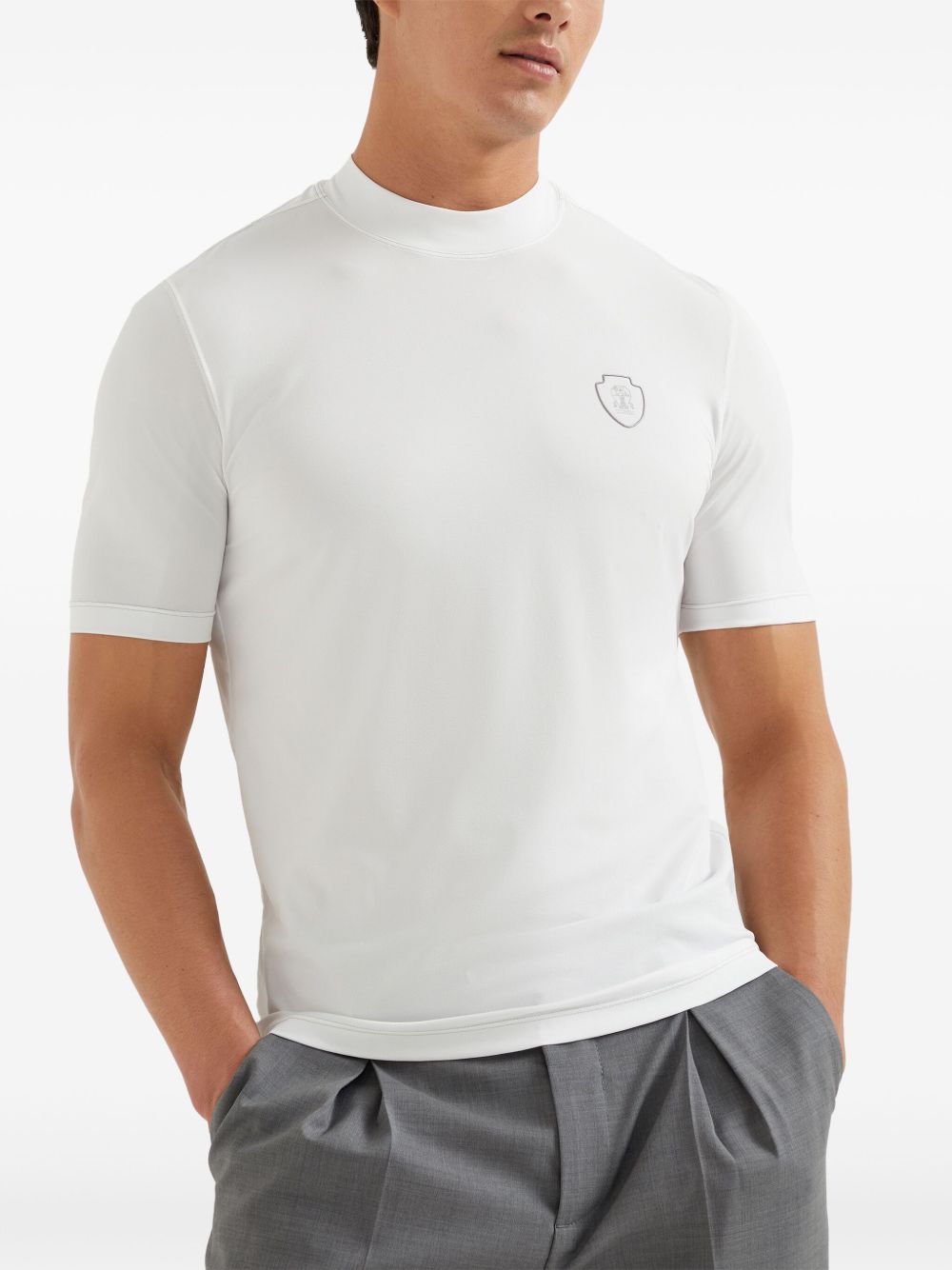 Brunello Cucinelli Men Logo Cotton T-Shirt BRUNELLO CUCINELLI