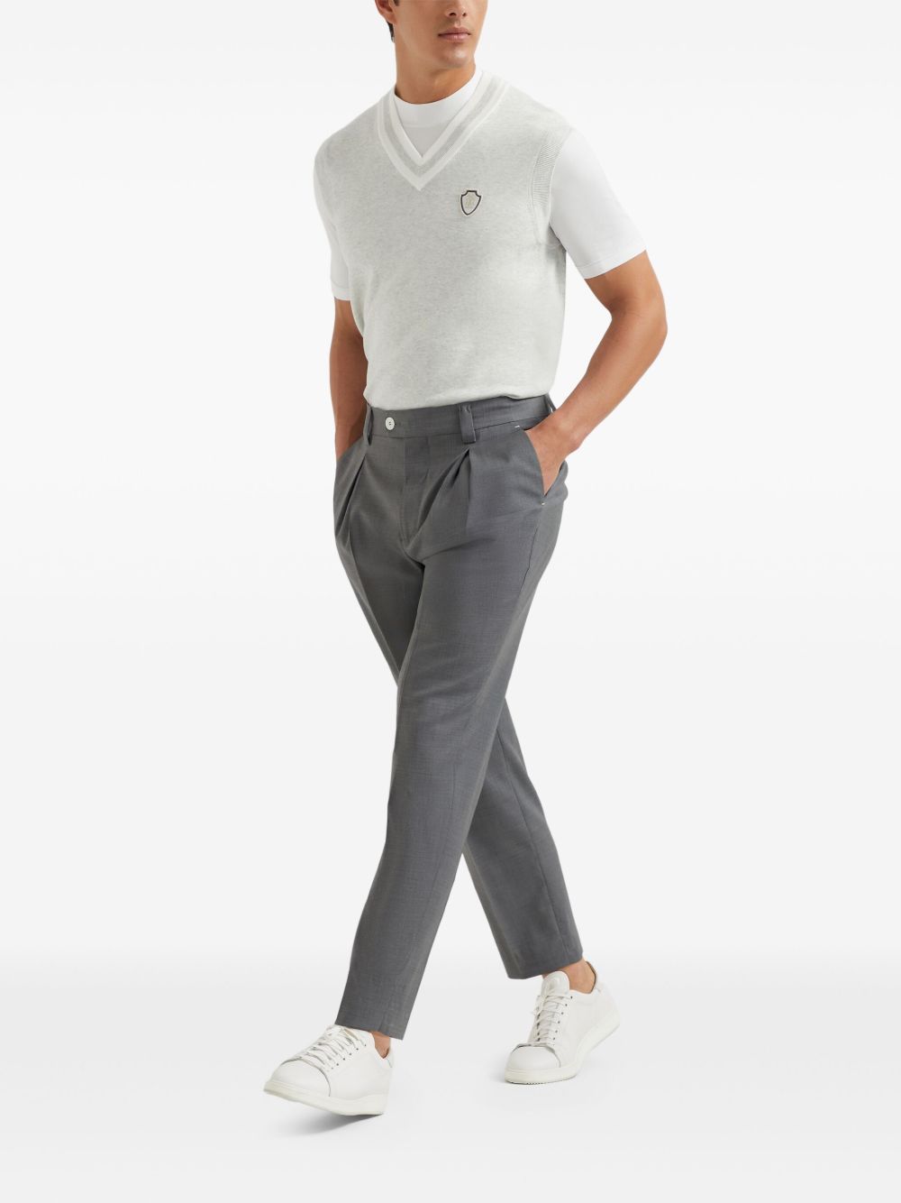 Brunello Cucinelli Men Logo Cotton T-Shirt BRUNELLO CUCINELLI