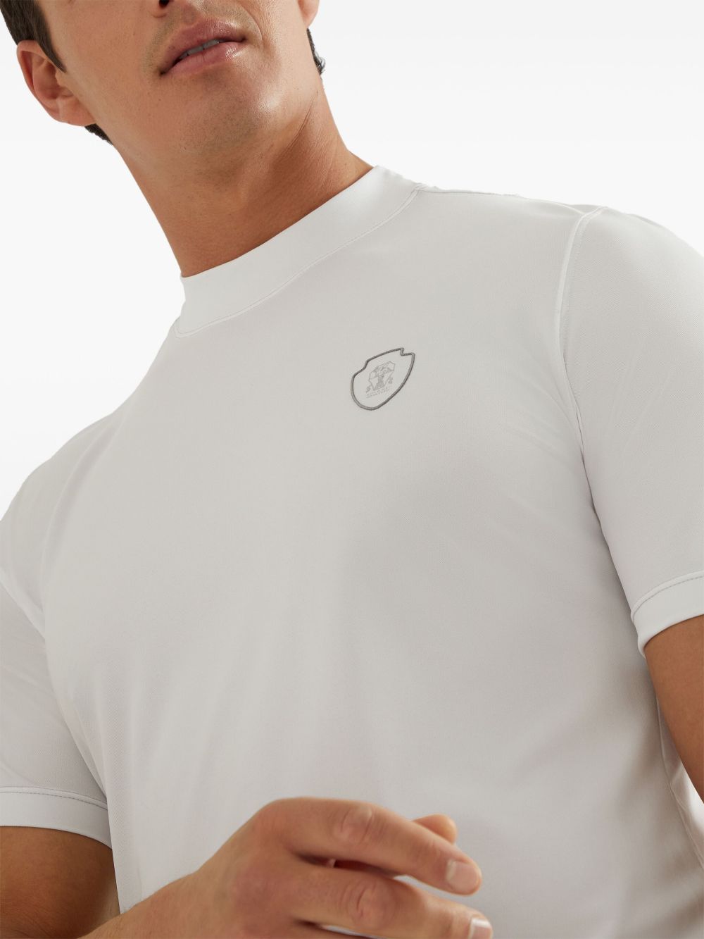 Brunello Cucinelli Men Logo Cotton T-Shirt BRUNELLO CUCINELLI